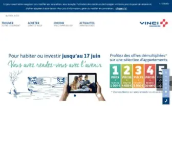 Vinci-Immobilier.net(Programmes immobiliers et appartements neufs) Screenshot