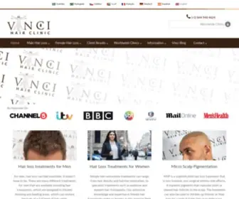 Vincihairclinic.com(Vinci Hair Clinic) Screenshot