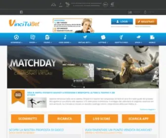 Vincitubet.it(Scommesse sportive online) Screenshot