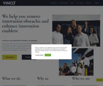 Vinco.no(Leading Innovation and Business development) Screenshot