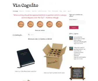 Vincognito.co.uk(Vin Cognito) Screenshot