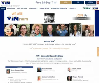 Vin.com(The Veterinary Information Network) Screenshot