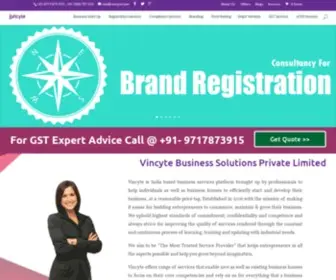 Vincyte.com(Online GST Registration) Screenshot
