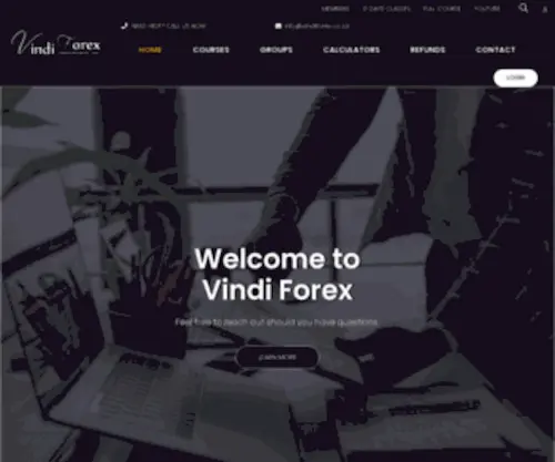 Vindiforex.co.za(Vindi Forex ZA) Screenshot