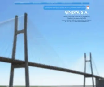 Vindya.com.ar(Vindya Apoyos de Neopreno Apoyos para Puentes Buenos Aires Argentina) Screenshot