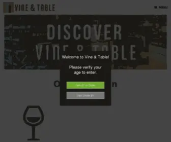 Vineandtable.com(Vine & Table) Screenshot