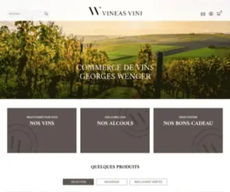 Vineasvini.ch(Commerce de vins Georges Wenger SA) Screenshot