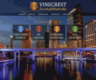 Vinecrestinvestments.com(Vinecrest Investments LLC) Screenshot