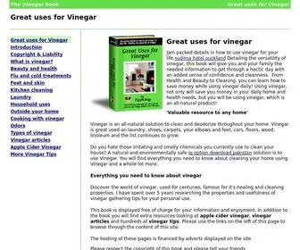 Vinegarbook.co.uk(Great uses for Vinegar) Screenshot