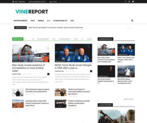 Vinereport.com(Vine Report) Screenshot
