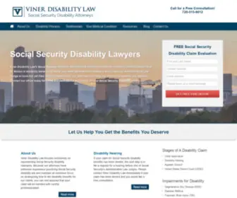 Vinerlaw.com(Disability Lawyers in Denver & Colorado) Screenshot