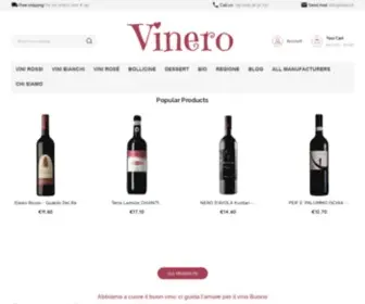 Vinero.it(Vendita vini online su Vinero) Screenshot