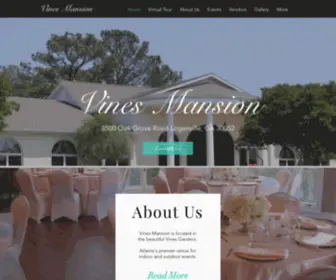 Vinesmansion.com(Wedding and Event Venue) Screenshot