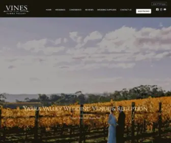 Vinesoftheyarravalley.com.au(Yarra Valley's Premier Wedding & Events Venue) Screenshot