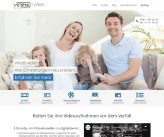 Vinett-Video.de(Videokassetten digitalisieren in HD) Screenshot