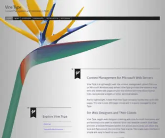 Vinetype.com(Vine Type) Screenshot