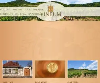 Vineum.hu(Főoldal) Screenshot