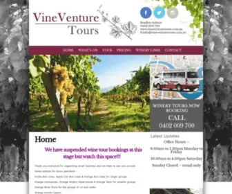 Vineventuretours.com.au(vineventuretours) Screenshot