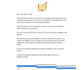 Vinex.network(Vinex network) Screenshot