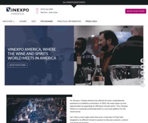 Vinexpoamerica.com(Vinexpo America) Screenshot