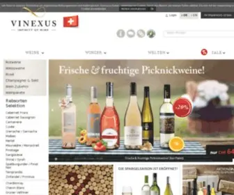 Vinexus.ch(Über 6.000 Weine aus aller Welt) Screenshot