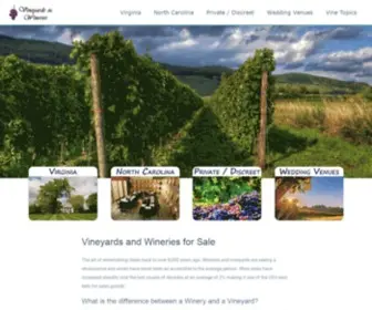 Vineyardsandwineries.com(Vineyards and Wineries for Sale) Screenshot