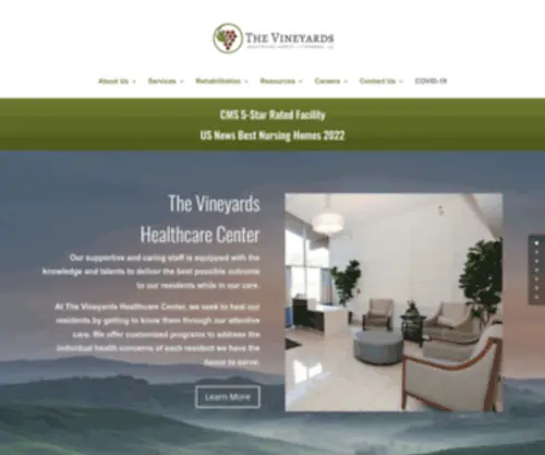 Vineyardshealth.com(The Vineyards Healthcare Center) Screenshot