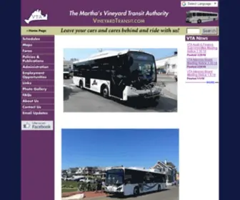 Vineyardtransit.com(Vineyard Transit Authority) Screenshot
