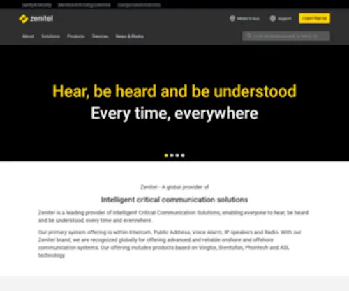 Vingtor.us(Leader in Intercom & PA Systems) Screenshot