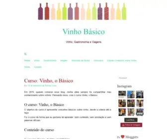 Vinhobasico.com(Vinho Básico) Screenshot