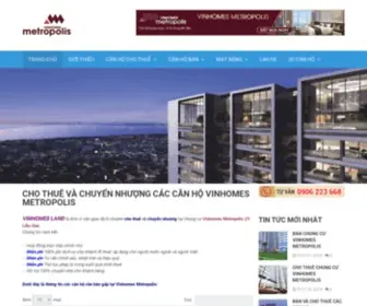 Vinhome-Metropolis.com(Vinhome Metropolis) Screenshot