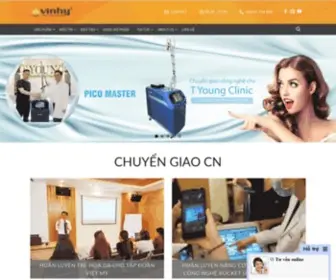 Vinhy.com(Máy thiết bị thẩm mỹ spa công nghệ cao) Screenshot