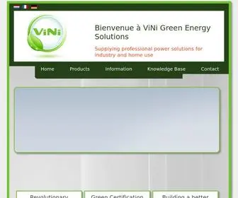 Vini-Green-Energy-Solutions.com(Vini Green Energy Solutions) Screenshot