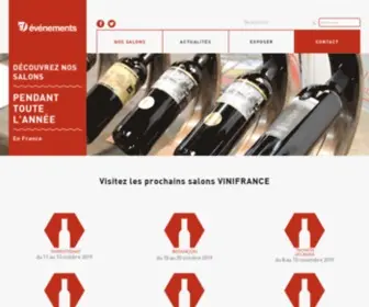 Vinidome.com(Découvrez tous les salons Vinifrance) Screenshot