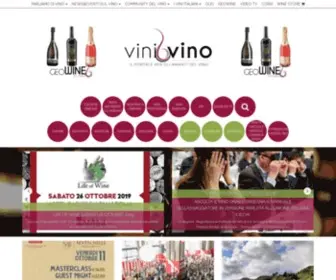 Vinievino.com(Vini e Vino l'innovativo di Portale del vino italiano dove scoprire i migliori vini) Screenshot