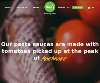 Vinisfoods.com(Vini's foods) Screenshot