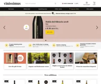 Vinissimus.co.uk(Online Sale of Wine) Screenshot