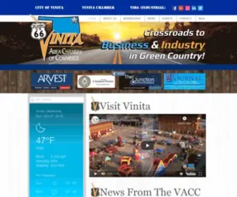 Vinita.com(The Vinita Area Chamber of Commerce) Screenshot