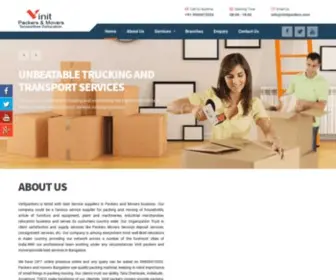 Vinitpackers.com(Vinit Packers and Movers) Screenshot