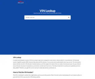 Vinlookup.online(VIN Lookup) Screenshot