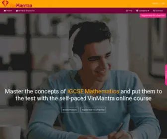 Vinmantra.com(India's #1 IGCSE Mathematics Online Course) Screenshot