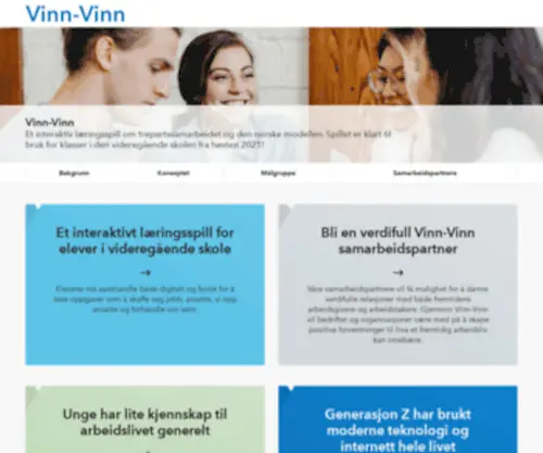 Vinn-Vinn.no(Et engasjerende læringsspill for vgs) Screenshot