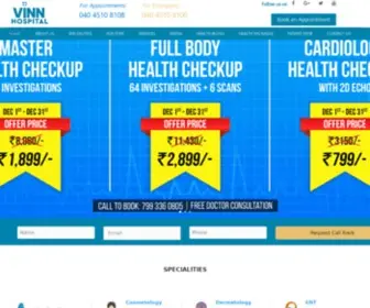 Vinnhospital.com(Best Hospital in Hyderabad. Vinn Hospital) Screenshot