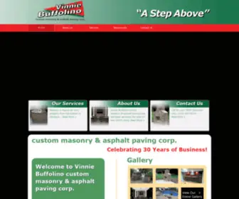 Vinniebuffolino.com(Vinnie Buffolino custom masonry & asphalt paving corp) Screenshot