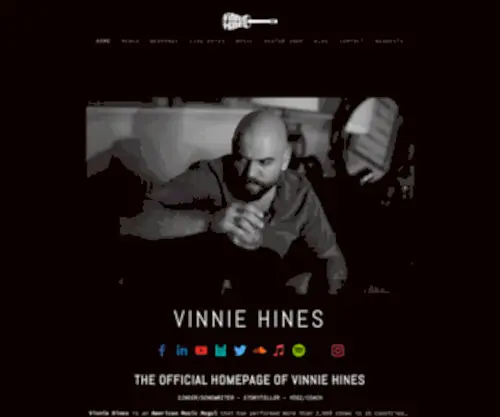 Vinniehines.com(Vinnie Hines Music) Screenshot