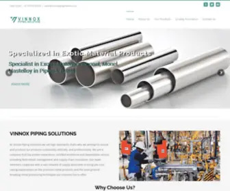 Vinnoxpipingsolution.com(Vinnox Piping Solution) Screenshot