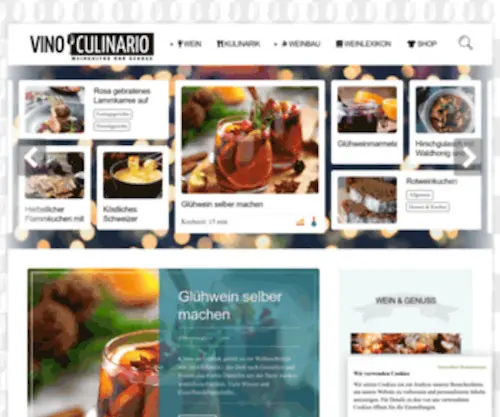 Vino-Culinario.de(Entdecken Sie die bekanntesten Rebsorten dieser Welt) Screenshot