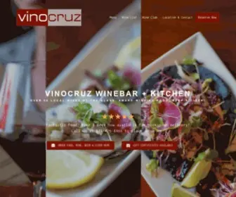 Vinocruz.com(Vino Cruz Wine Bar & Restaurant) Screenshot