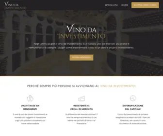 Vinodainvestimento.com(Vino da Investimento) Screenshot