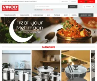 Vinodcookware.com(Vinod Cookware) Screenshot